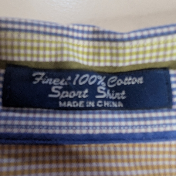 Paul Fredrick Finest 100% Cotton Striped Sport Shirt Button, Mens Size 4XL - Picture 10 of 11